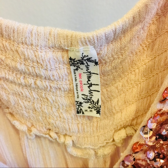 Free People Rose Gold Sequin Dress - NWOT - Picture 4 of 4
